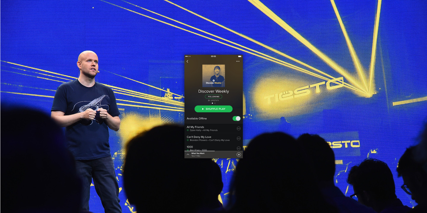 Spotify interface